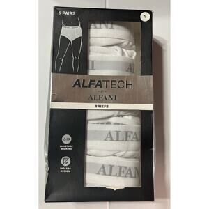 Alfatech by Alfani Briefs Men's Small White Elastic Waist Pull On~MSRP $44 NWT